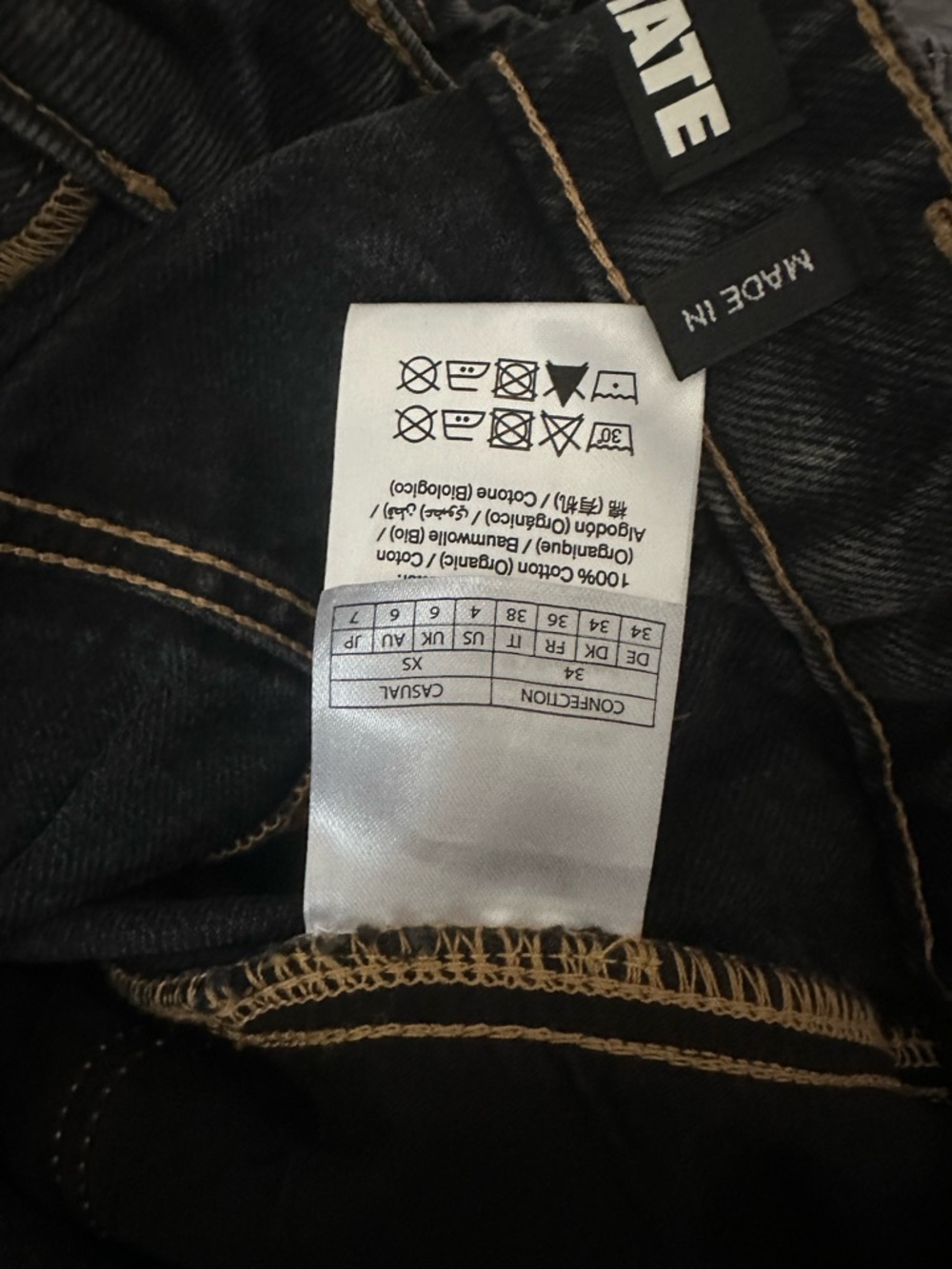 ROTATE Black Women’s Jeans - Classic Dark Wash - Picture 3 of 3